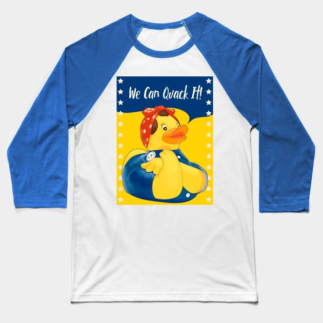 We can quack it ! Baseball T-Shirt by Mimie20